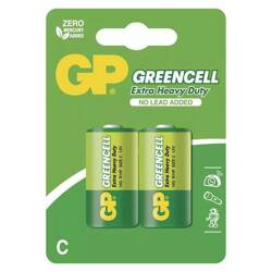 Bateria cynkowo-węglowa, C (R14), ogniwo typ C, 1.5V, GP, blistr, 2-pack, Greencell