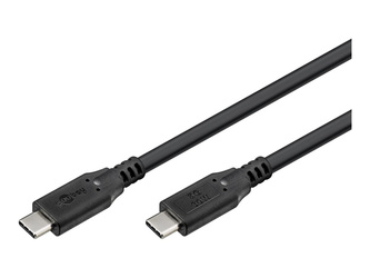 Goobay USB-C™ Cable, USB 3.2, 60 W, 5 Gbit/s, Power Delivery, 1.5 m, Black | Goobay