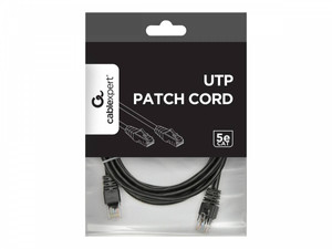 GEMBIRD patchcord RJ45 osłonka zalewana kat 5e UTP 2m czarny