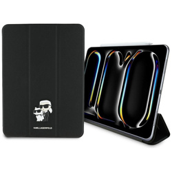 Etui Karl Lagerfeld Saffiano Magnetic Karl & Choupette na iPad Pro 11` 2024 Book Cover - czarne