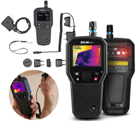 Psychrometr wilgoci, Kamera termowizyjna z IGM i MSX FLIR 160x120px, wymienny czujnik temperatury i wilgotności, sonda stykowa Kod produktu: MR277