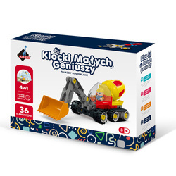 Klocki małych geniuszy konstrukcyjne 4w1 36 elementów