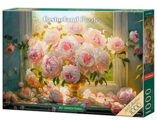 Puzzle 1000 Hot Summer Peonies CASTOR