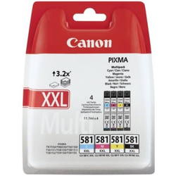 Canon oryginalny ink / tusz CLI-581XXL BK/C/M/Y MULTI, 1998C006, CMYK, 4*11.7ml