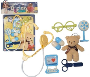 Zestaw lekarz z pluszowym misiem
