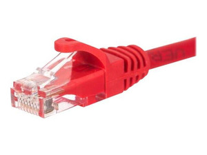 NETRACK BZPAT1UR Netrack patchcord RJ45, osłonka zalewana, kat. 5e UTP, 1m czerwony