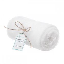 Futro pluszowe 15cmx1m białe