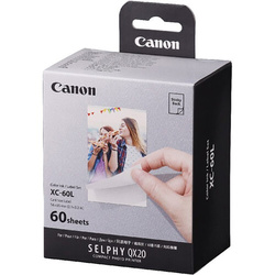 Canon XC-60L papier + ink, XC-60L, foto papier, samoprzylepny, 6756C001, biały, 60 szt., termosublimacyjny
