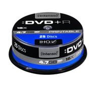 DVD+R Intenso [cake box 25|4.7GB|16x| do nadruku | Extra Fine Matt | Fullface]