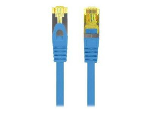 LANBERG Patchcord Kat.6A S/FTP LSZH CU 2m niebieski