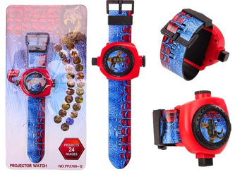 Zegarek elektroniczny z projektorem dinozaurów