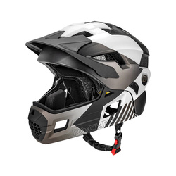 Kask rowerowy Rockbros TS-61 10110061005 dziecięcy z odpinaną szczęką rozmiar S (48-54) - szary