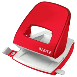 LEITZ 50081026 Dziurkacz duży metalowy Leitz WOW NeXXt Czerwony