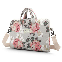 Torba Canvaslife Briefcase na laptopa 13-14`` - biało-różowa