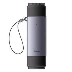 Czytnik kart Baseus Lite Series USB-A/USB-C 3.0 SD/TF - szary