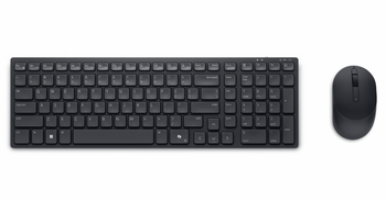 Dell | Silent Keyboard and Mouse | KM555 | Keyboard and Mouse Set | Wireless | Estonian (QWERTY) | Black | 2.4 GHz, Bluetooth 5.1 | Wireless connectio