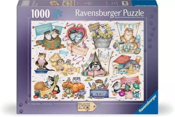 Puzzle 1000 Kalendarz Szalonych Kotów