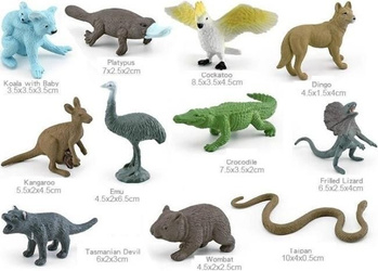 Zestaw dzikich zwierząt Australii