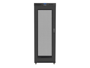 SZAFA INSTALACYJNA RACK STOJĄCA 19" 27U 800X1000 CZARNA DRZWI PERFOROWANE LCD LANBERG (FLAT PACK) V2