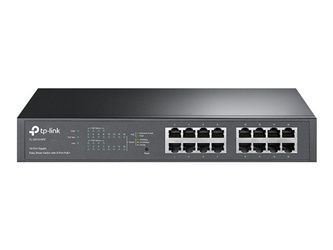 TPLINK TL-SG1016PE TP-Link TL-SG1016PE 16-port Gigabit Rack mount Switch Easy Smart with 8-port PoE