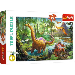 Puzzle 60 Wędrówka dinozaurów 17319