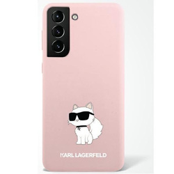 Etui Karl Lagerfeld Silicone Choupette na Samsung Galaxy S23+ - różowe