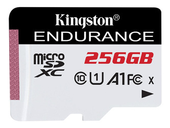 KINGSTON 256GB microSDXC Endurance 95R/45W C10 A1 UHS-I Card Only