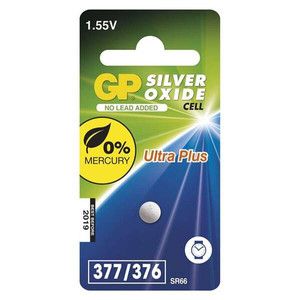Bateria tlenek srebra, guzikowa, SR66, 1.55V, GP, blistr, 1-pack, 377F