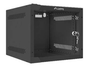 LANBERG WF10-2304-10B Lanberg Szafa Instalacyjna Rack Wisząca 10 4U 280X310 Czarna