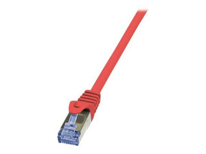 LOGILINK CQ3034S LOGILINK Patchcord Cat.6A 10G S/FTP PIMF PrimeLine 1m czerwony
