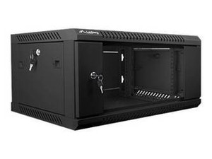 LANBERG WF01-6404-10B Lanberg szafa wisząca rack 19 4U 600x450mm czarna (drzwi szklane)