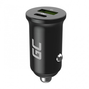 Ładowarka samochodowa Green Cell PowerRide Nano 38W USB-C USB-A Power Delivery 3.0 z szybkim ładowaniem Ultra Charge