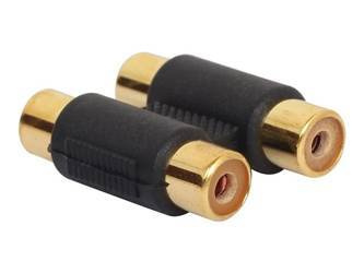 GEMBIRD A-2RCAFF-01 Gembird adapter 2x RCA (F) do RCA (F), czarny