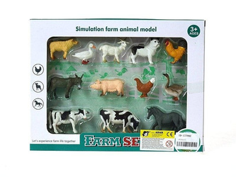 Zwierzęta gospodarskie 12szt