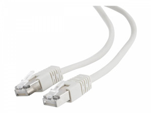GEMBIRD patchcord RJ45 osłonka zalewana kat 5e FTP 0.25m szary