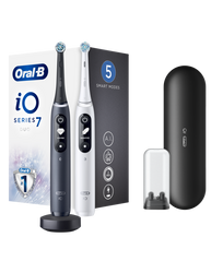 Oral-B Electric toothbrush | iO 7 Duo Pack | Rechargeable | For adults | Number of brush heads included 2 | Number of teeth brushing modes 5 | White/B