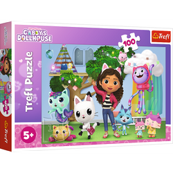 Puzzle 100 Koci Domek Gabi 16464