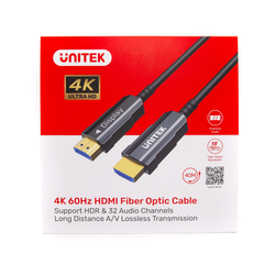 Unitek C11072BK-40M Kabel optyczny HDMI 2.0 AOC 4K 60Hz 40 m