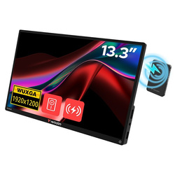 Verbatim przenośny monitor dotykowy, ALU, 13.3", WUXGA (1920 x 1200), 60Hz, czarny