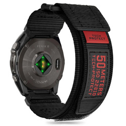 Pasek Tech-Protect Scout Pro Garmin Fenix 5 / 6 / 6 Pro / 7 / 8 (47 MM) - czarny