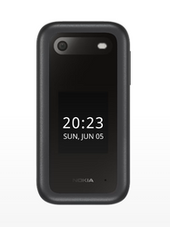 Nokia | 2660 Flip | Yes | Unisoc | Black | 2.8 " | TFT LCD | 0 GB | Dual SIM | Nano-SIM | Bluetooth | 4.2 | Main camera resolution 0.3 MP | 1450  mAh