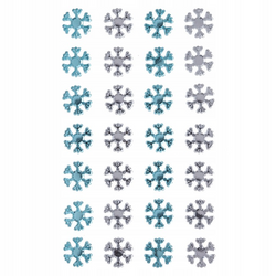 Kryształy samoprzylepne Blue&Crystal Śnieżynki 28szt.