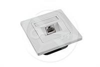 Gniazdko Solarix CAT5E STP 1 x RJ45 pod tynk białe