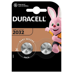 Bateria jednorazowa litowa, guzikowa, CR2032, Duracell, blistr, 2-pack, 42443