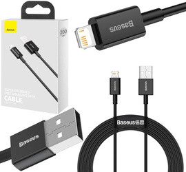 Baseus Superior kabel USB - Lightning 2,4A 2m czarny (CALYS-C01)