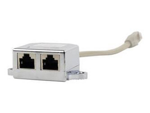 GEMBIRD NCA-SP-02 Gembird adapter rozdzielacz LAN RJ45 na 2x RJ45 FTP (2 urządzenia na 1 kablu)