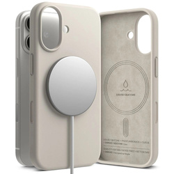 Etui Ringke Silicone Magnetic MagSafe na iPhone 17 - beżowe