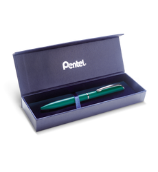 Eleganckie pióro kulkowe EnerGel 0,7 mm BL2007-S zielone w etui