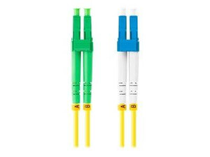 LANBERG fiber optic patchcord SM LC/APC-LC/UPC duplex 2m LSZH g657a1 3.0mm yellow