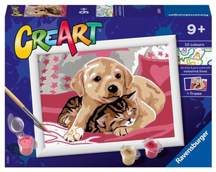 CreArt dla dzieci: Piesek z kotkiem